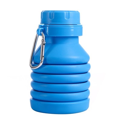 Бутылка для воды складная, 450 мл, 7 х 21.3 см, силиконовая