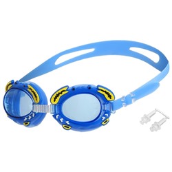 Очки для плавания детские ONLITOP, беруши, цвета МИКС