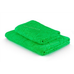 Полотенце махровое жаккардовое (Зеленый)