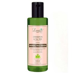 LUSTER Cinnamon &amp; Tea Tree Herbal Face Wash Гель для умывания с маслами корицы, чайного дерева и куркумы 110мл