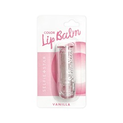 SELFIE STAR Бальзам-тинт для губ АРОМАТ ВАНИЛИ Color Chancing Crystal Lip Balm Vanilla, 3,4 гр