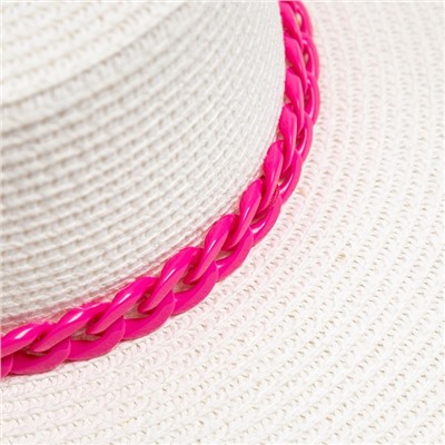 Шляпа женская MINAKU цвет белый, р-р 56-58