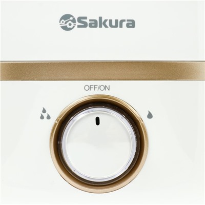 Увлажнитель воздуха Sakura SA-0608WG, ультразвуковой, 23 Вт, 4 л, 25 м2, ароматизация, белый