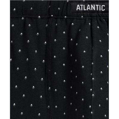 Мужские трусы шорты Atlantic, набор из 3 шт., хлопок, графитовые + черные + серые, 3MH-192