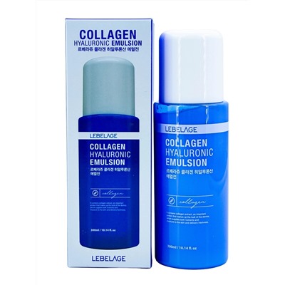 LEBELAGE - ЭМУЛЬСИЯ ДЛЯ ЛИЦА УВЛАЖНЯЮЩАЯ С КОЛЛАГЕНОМ COLLAGEN HYALURONIC EMULSION, 300 МЛ.