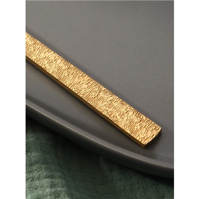 Нож столовый из нержавеющей стали Magistro «Лин GOLD», 22,5×1,9 см, на подвесе, цвет золотой
