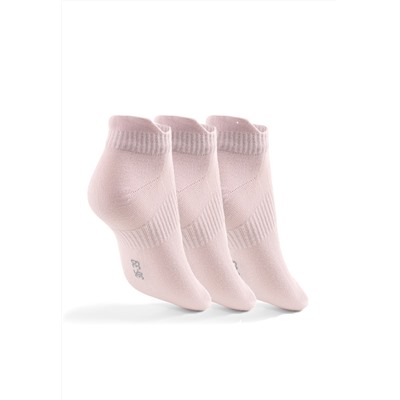 Носки розовые c логотипом BeSelf 3 шт