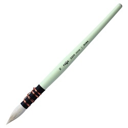 Кисть художественная коза Гамма "Aries", круглая №10, французское крепление, короткая ручка
