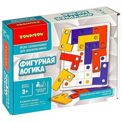 Логическая игра  для дошкольников Bondibon «ФИГУРНАЯ ЛОГИКА», BOX