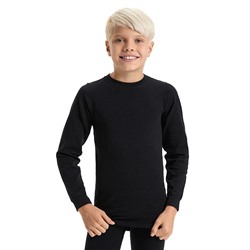 Термофутболка для мальчиков - подростков серии ACTIVE KIDS, цвет черный