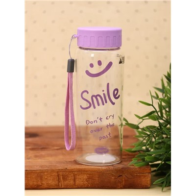 Спортивная бутылка «Smile!», purple (440 мл)