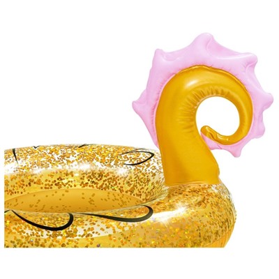 Круг для плавания Glitter Seahorse Swim Ring, 115 х 104 см, 36305