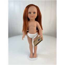 Кукла Нина, 33 см, рыжие волосы, без одежды, арт. 3304