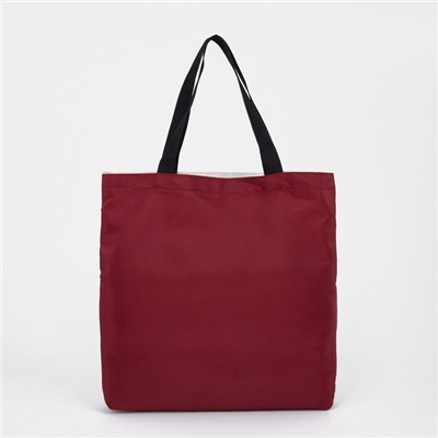 Рюкзак на молнии, сумка без застёжки, косметичка, цвет белый/красный