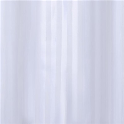Штора для ванны Доляна «Полоска», 180×180 см, полиэстер, цвет белый