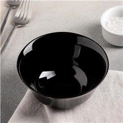 Салатник стеклокерамический Carine Noir Uni, 300 мл, d=12 см, цвет чёрный