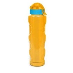 Бутылка "Life" с трубочкой, yellow (700 ml)