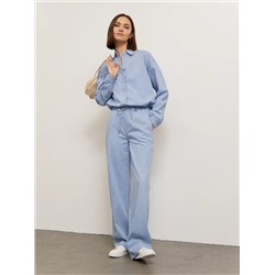 Джинсы прямые  цвет: Голубой D263/bonum | купить в интернет-магазине женской одежды EMKA
