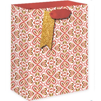 Пакет подарочный «Arabic patterns», red (18*23*10)