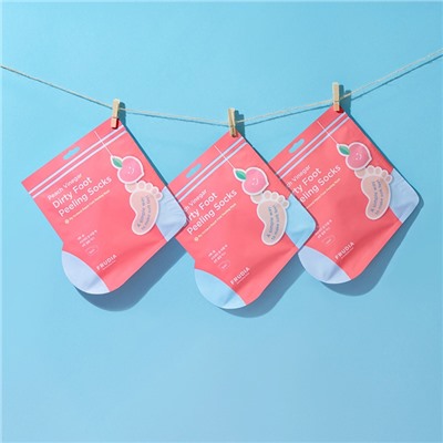FRUDIA Маска-носочки для педикюра с ароматом персика (40г)
