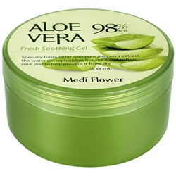 MEDIFLOWER Смягчающий гель с алоэ 98% (300мл)