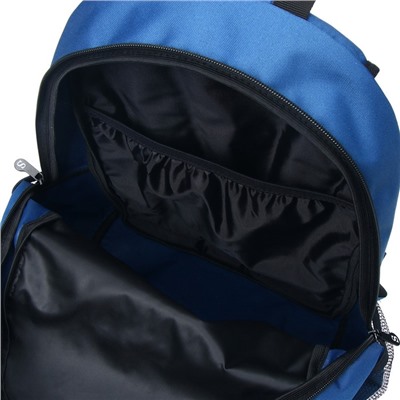Рюкзак молодёжный Stavia, 46 х 33 х 16 см, эргономичная спинка, с вышивкой, синий, светло-серый