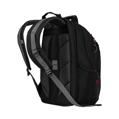 Рюкзак молодёжный Wenger, 45 х 35 х 25 см, 21л, отделение для планшета, чёрный, серый