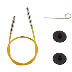 Набор: тросик 20см (40 см), заглушки и кабельный ключик KnitPro, 10631