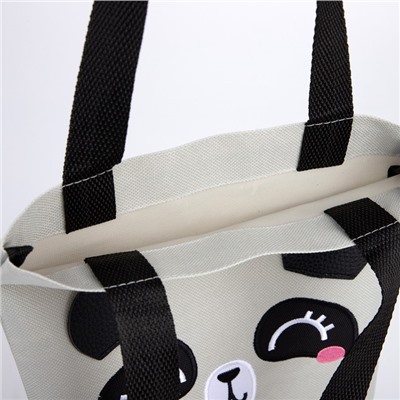 Детский сумка-шоппер с допиками NAZAMOK  «Панда», 32*23см