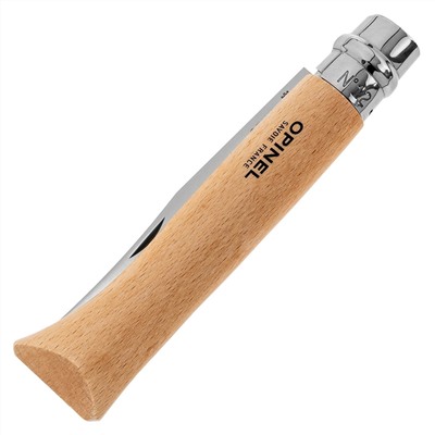 Нож Opinel №12, нержавеющая сталь, рукоять из бука, 001084