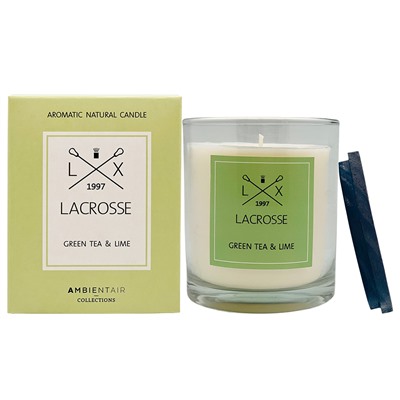 Свеча ароматическая Lacrosse, Зеленый чай и лайм, 60 ч