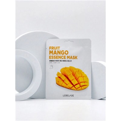 LEBELAGE - МАСКА ТКАНЕВАЯ С ЭКСТРАКТОМ МАНГО FRUIT MANGO ESSENCE MASK, 25 МЛ