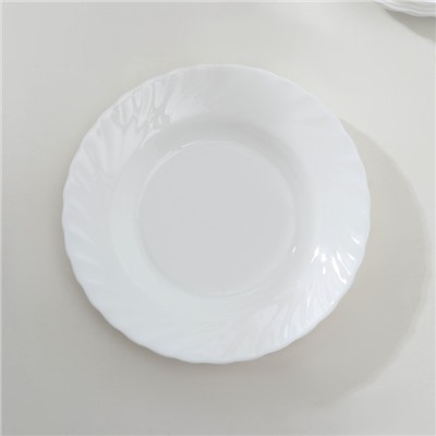 Набор суповых тарелок Luminarc TRIANON, 650 мл, d=22 см, стеклокерамика, 6 шт, цвет белый