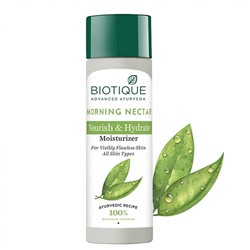 BIOTIQUE Morning Nectar Nourish &amp; Hydrate Moisturizer  Увлажняющий и питательный лосьон для лица 120мл