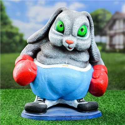 Садовая фигура "Кролик боксер" 25х34х37см