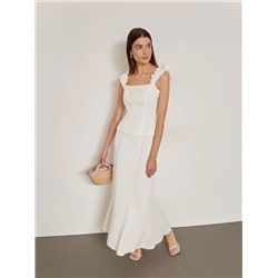 Однотонная юбка  цвет: Молочный S997/unico | купить в интернет-магазине женской одежды EMKA