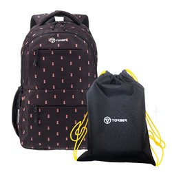 Школьный рюкзак CLASS X + Мешок для сменной обуви в подарок! TORBER T2602-22-BLK-M