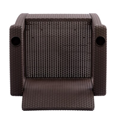 Кресло «Ротанг», 73 × 70 × 79 см, без подушки, цвет шоколад