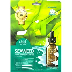 ECO BRANCH Маска для лица тканевая МОРСКИЕ ВОДОРОСЛИ ампульная Seaweed Ampoule Essence Sheet Mask, 25 мл