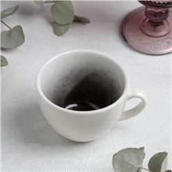 Чашка фарфоровая Magistro «Сиам», 250 мл, цвет серый