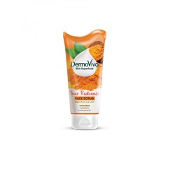 DABUR  Dermoviva Skin Superfood Turmeric True Radiance Face Scrub Скраб для кожи лица для удаления черных т