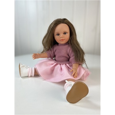 Кукла "Нина", шатенка, в кожаной кртке, 33 см, арт. 33119