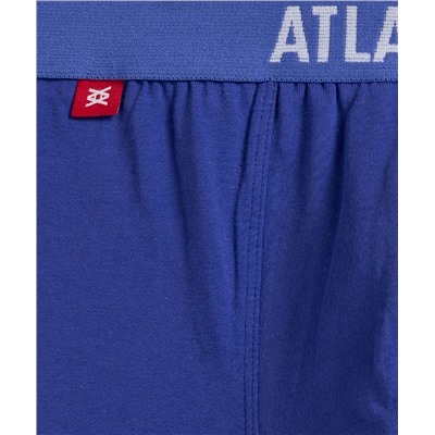 Мужские трусы шорты Atlantic, набор из 5 шт., хлопок, голубые + темно-синие + светло-голубые + темно-голубые, 5SMH-004
