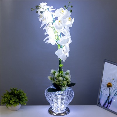 Ночник "Орхидея" 18хLED 4000К белый 20х20х60см