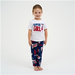 Пижама детская для девочки KAFTAN "Super" рост 122-128 (34)