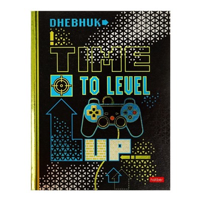 Дневник универсальный для 1-11 класса, Level Up, твердая обложка, металлик, выборочный лак, 40 листов