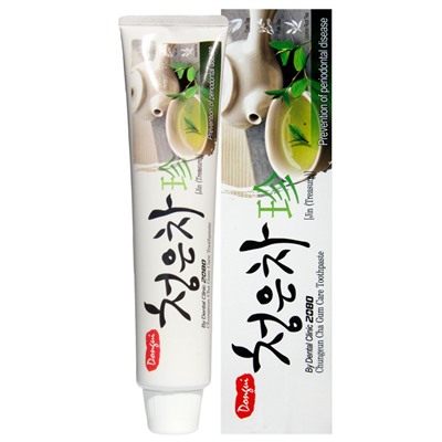 DENTAL CLINIC 2080 Зубная паста ВОСТОЧНЫЙ ЧАЙ Cheong-en-cha Jin Toothpaste, 130 гр