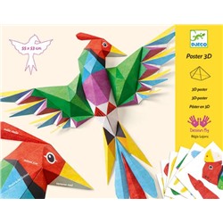 Набор для создания 3D-плаката Djeco «Птицы»