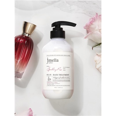 JMELLA - МАСКА ДЛЯ ВОЛОС ПАРФЮМИРОВАННАЯ С АРОМАТОМ РОЗЫ IN FRANCE SPARKLING ROSE HAIR TREATMENT, 500 МЛ