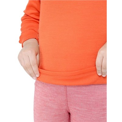 Термоводолазка детская для девочек с длинным рукавом серии SOFT CITY STYLE, цвет оранжевый